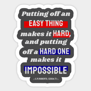 Procrastination quotes Sticker